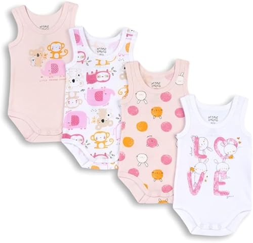 Chicco Pack body de algodão sem mangas, bebé - unissexo