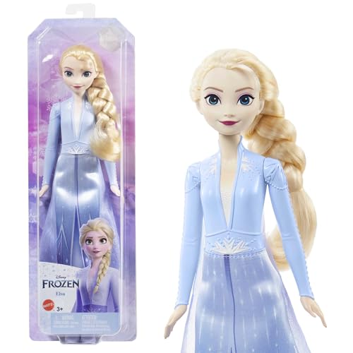 Mattel Disney Frozen 2 Elsa viajante boneca com visual de viagem, brinquedo + 3 anos (HLW48)