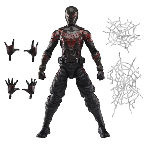 Marvel Legends Series Gamerverse Miles Morales, fato Brooklyn 2099, figura de ação do Homem-Aranha