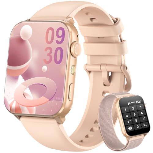 Blackview Relógio inteligente mulher - chamadas Bluetooth e notificação de mensagens, 1,91" Smartwatch mulher com lanterna LED, SpO2, pulsómetro, sonho, podómetro, pulseira atividade com 100 modos
