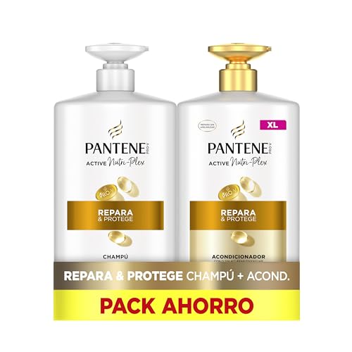 Pantene Pro-V Repara e protege champô 1 L, condicionador de 800 ml com dispensador, cabelo seco e danificado. Limpa e protege as ligações Capilares