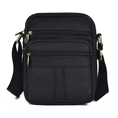 Realmark Bolsas de ombro homem pele couro, mala tiracolo de pele autêntica, malas de mensageiro de negócios vintage, mala de mão