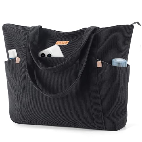 Lekespring Bolsa Tote Bag grande mala de praia para mulher, mala Shopper, mala para computador portátil com compartimento para portátil de 17 polegadas, elegante malas de tiracolo para trabalho escola