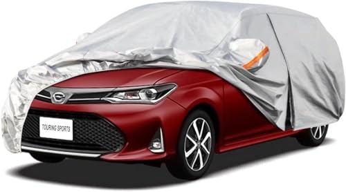 Kayme Capa de carro familiar exterior, compatível com Toyota Corolla Touring Sports/Fielder (2018-2025), capa para carro impermeável, respirável, anti-pó de 6 camadas, cobertura de carro com fecho de
