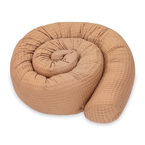Totsy Baby Almofada para dormir lateral algodão 300 cm algodão peito - almofada cervical rolo lavável almofadas grandes almofada para o corpo castanho