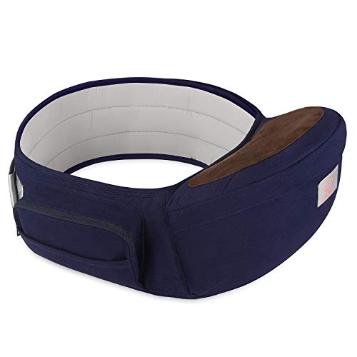 GAGAKU Porta-bebé banco de cintura para bebé 0-36 meses recém-nascido - azul