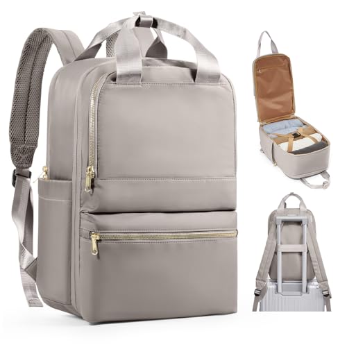 bergsalz Mochila mala viagem cabine avião 40 x 20 x 25 mochila bagagem de mão mulher mochila viagem cabine avião 45 x 36 x 20 homem mochila portátil 15,6, Cáqui