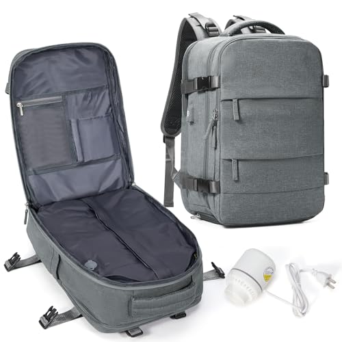 BJLFS Mochila viagem cabine avião 40 x 30 x 20 mulher mochila a vácuo Ryanair mala bagagem de mão 40 x 20 x 25 Ryanair mala de viagem homem malas de viagem cabine mochila portátil 14 polegadas para