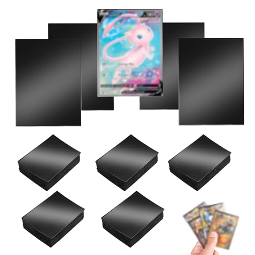 Farerkass 500 unidades capas cartas magic, 66 x 91 mm, preto capas mágicas, capas de cartas, cartas de comércio para Mtg, The Gathering, jogos de mesa, cartões mágicos, Sports Game