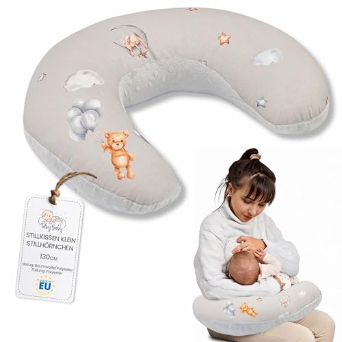 Totsy Baby Almofada de amamentação e gravidez 130 cm, almofada para bebé, almofada de gravidez por dormir ou almofadas de maternidade em veludo para mulheres grávidas e bebés ursos de peluche