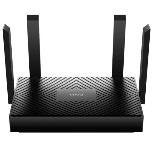 Cudy AX1500 Router Wi-Fi 6 de banda dupla, router de internet 802,11 ax, ponto de acesso, 4 antenas de 5dBi, MU-MIMO, beamforming, OFDMA, WPA3, WR1500