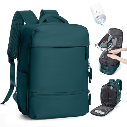SZLX Mochila a vácuo bagagem de mão mulheres, mochila de ar com sistema de vácuo para viagens, Ryanair mochila de viagem tamanho cabine com bomba impermeável mala de vácuo para homens