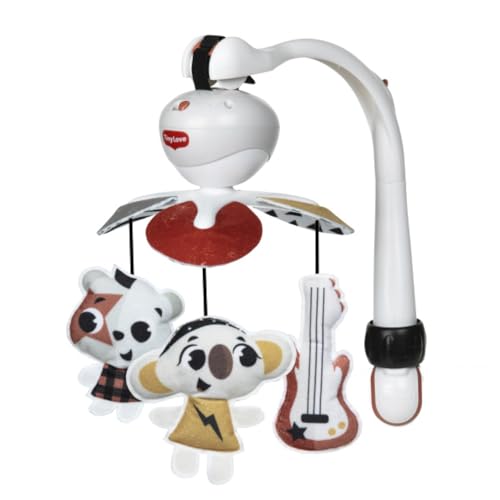 Tiny Love, Móvel berço bebé musical 3 em 1, 0 m, telemóvel bebé cadeira de passeio, telemóvel multiuso com três conectores, cinco melodias, 30 minutos de música contínua, Tiny Rockers