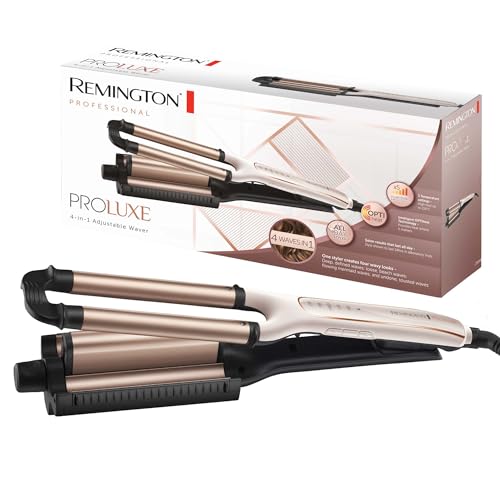 Remington Ondulador de cabelo PROluxe 4 em 1, penteados duráveis, cerâmica, CI91AW