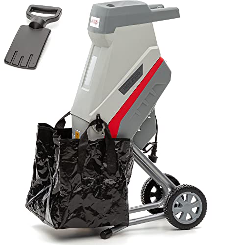 IKRA triturador de lâminas elétrico IMH 2500, incl. Saco coletor, 45 l, 2500 W, incl. Lâminas reversíveis, cinzento e vermelho