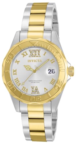 Invicta Pro Diver Relógio quartzo para mulher de aço inoxidável - 38 mm