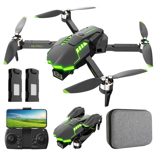 Dron com câmara 1080P para crianças e adultos RC Quadcopter com motor sem escova drone FPV para iniciantes, com 30 min de voo/retenção de altitude, brinquedo para crianças presentes de aniversário