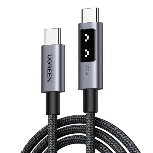 UGREEN Um cabo USB C 100 W, tipo C carregamento rápido PD 3.0 compatível com MacBook, Dell, iPad, iPhone 16/15 Plus Pro Max, Galaxy S24 Ultra S23 S22, Pixel 9, etc. 2M