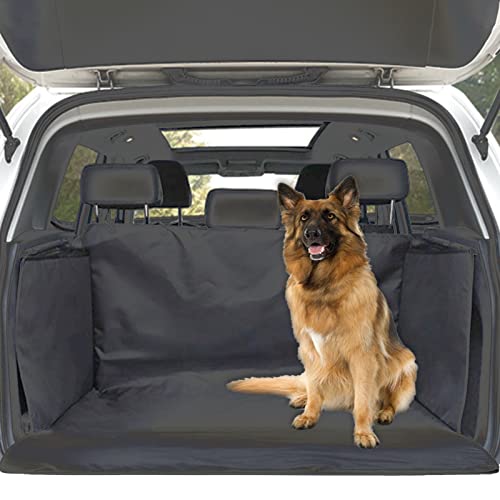 FINEVERNEK Capa protetora de carteira de carro, capa de carro para cães porta-bagas, capa para porta-malas de carro universal, para cães, para SUV, camião, transporte e viagens, 155 * 104 * 33 cm