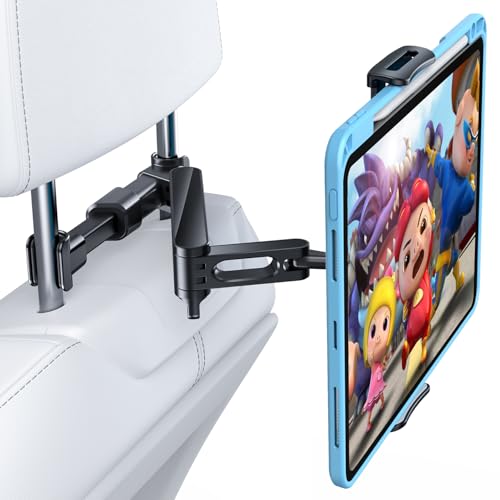 AHK Suporte para tablet para carro, tablet para carro encosto de cabeça com suporte de rotação 360 para 4,4 - 11 polegadas iPad, iPhone, Galaxy Tab, Huawei Mediapad, Switch et d'autres Smartphones