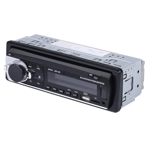 NK Auto rádio carro, 1 DIN - 4 x 40 W, Bluetooth 5.0, função AUX, leitor MP3 e x2 USB, FM som estéreo, chamadas mãos livres, comando para controlo remoto, ecrã LCD, iOS e Android (eMark)