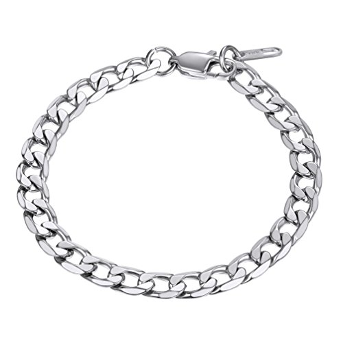 PROSTEEL Pulseira para homem mulher de corrente cubana de aço inoxidável, 6 mm / 9 mm / 13 mm de largura, dourado/preto/prateado, 19 cm / 21 cm comprimento, encaixe personalizável