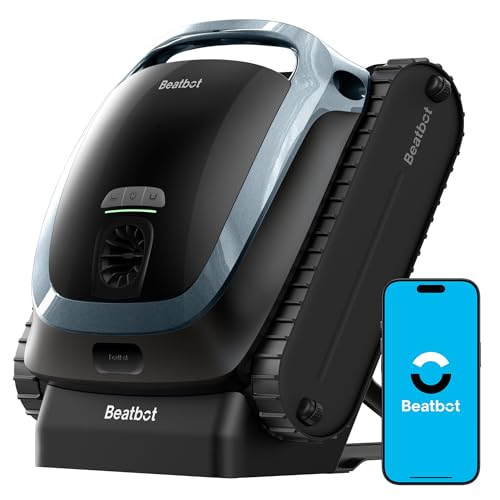 Beatbot AquaSense 2 Robot limpa-fundos piscina, robô piscina com posicionamento inteligente, limpeza do chão, paredes e linha de flutuação, varredura dupla para piscinas de até 300 m²