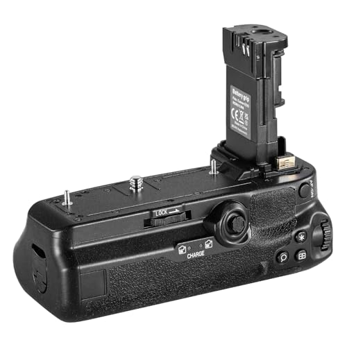 NEEWER Substituição de aderência de bateria para BG-R10 compatível com Canon EOS R5 R5C R6 R6 Mark II câmaras sem espelho, alimentadas por baterias LP-E6N/LP-E6NH para disparo vertical estável