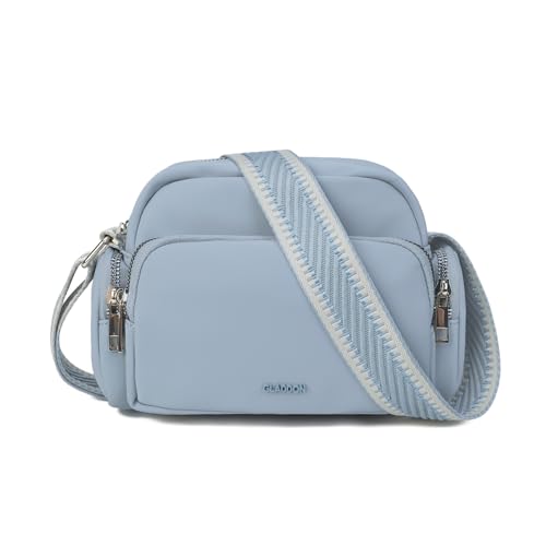 Gladdon bolsa de ombro para mulheres, bolsa pequena, bolsa de desporto leve e impermeável para meninas, multi-sacos com alça larga e fecho de correr...