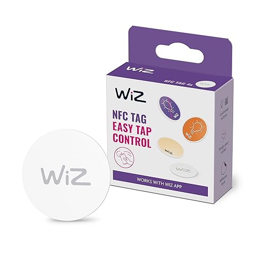 WiZ - Etiquetas NFC, para controlo de luzes inteligentes, fácil de controlar