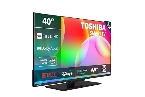 Toshiba 40LV3563DG Smart TV de 40", com resolução Full HD (1920 x 1080), HDR, ponto central de peito, compatível com Alexa, Wi-Fi