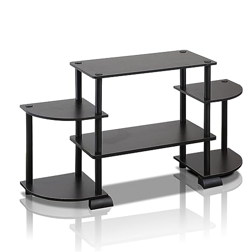 Furinno Turn-N-Tube Roundedecorner TV centro de entretenimento, expresso / preto