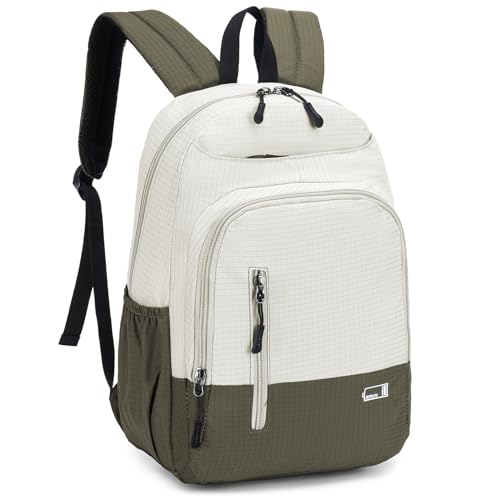 BAGZY Mochila viagem cabine avion 40 x 20 x 25 mochila anti-roubo pequena mala de cabine impermeável mochilas de viagem para portátil 14 polegadas bagagem de mão 20 l mala mochilas mulher homem, Verde