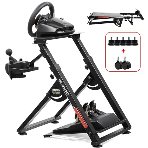 GTPLAYER Suporte de volante para G923 G29 G920 T300RST500RS volante Gaming Force Feedback e alavanca de mudanças TH8A V1 - Fanatec Clubsport PS4 - inclinável