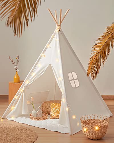 Tenda Tipi para crianças, com tapete, leve