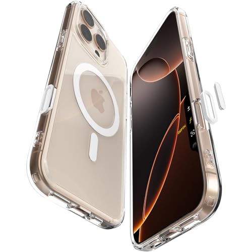 Spigen Capa para iPhone 16 Pro MAX, Ultra Hybrid T MagFit [cobertura habilitada para controlo da câmera] compatível com MagSafe - branco