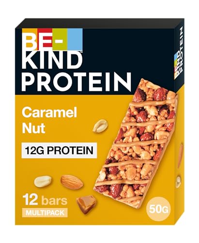 Be-Kind Barra de proteínas com duplo chocolate preto e frutos secos, 12 x 50 g