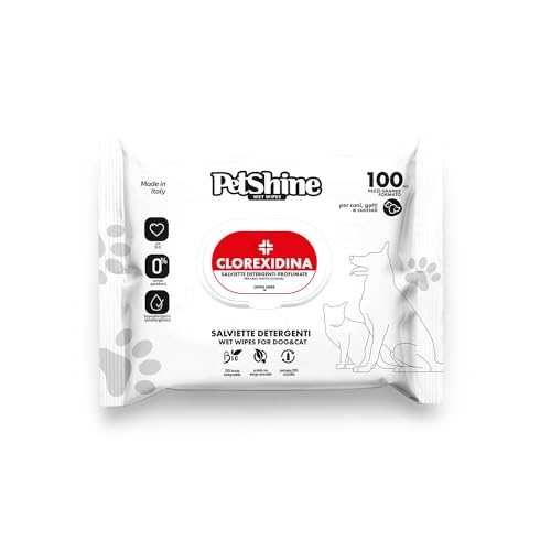 Toalhetes de higiene cão/gato. clorexidina