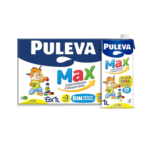 Puleva MAX leite de crescimento e desenvolvimento, 6 x 1 l