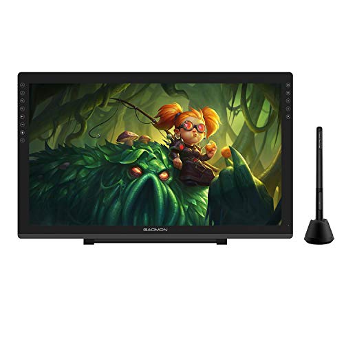 GAOMON PD2200 Tablet gráfico de 21,5 polegadas, 130% sRGB com ecrã totalmente laminado para desenho digital, lápis sem pilhas e suporte ajustável, compatível com Windows & Mac