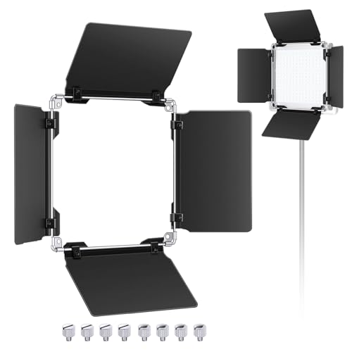 Neewer Profissional LED vídeo luz porta de celeiro para Neewer LED luz painel, construção de metal sólido (apenas porta de celeiro incluída) (480 LED)