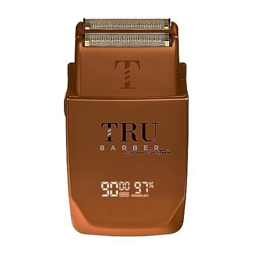TRU BARBER Máquina de barbear elétrica profissional 9.000 Rpm Shaver barbearia purada de cabeça ou rosto, máquina de barbear profissional de barbear, máquina de barbear para homem.