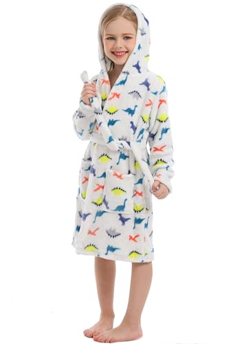 XINNE Unissexo bebé coral polar com capuz roupão roupão meninos meninas meninos pijamas roupa de dormir