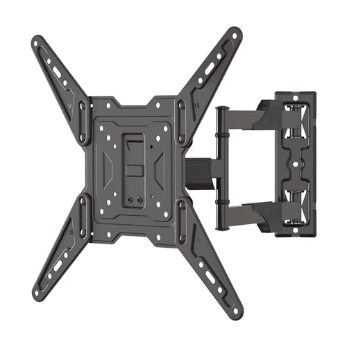 XINLEI Suporte para TV de parede para ecrãs de 26 a 55 polegadas de LCD/LED/curvos, suporte de parede de televisão com articulado e giratório, inclinável e rotação, VESA máximo. 400 x 400 mm (MAP3)