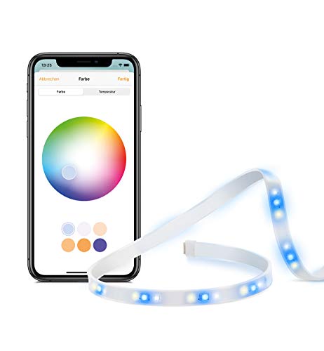 EVE Light Strip - Faixa de luz LED inteligente, luz branca de espectro total e a cores, 1800 lúmenes, sem necessidade de central, iluminação adaptável, HomeKit