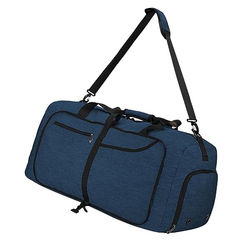 NEWHEY Saco de viagem 40 l 65 L 80 L 100 L dobrável leve saco desportivo homem impermeável saco fim de semana com compartimento sapatos para mulheres