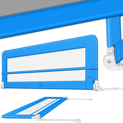 KESSER® Trilho de berço corrimão de cama para crianças corrimão de berço para crianças trilho de berço para crianças, 180 cm - azul