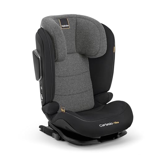 Inglesina Cartesio i-Size, cadeira de carro Isofix, para crianças dos 3 aos 12 anos, aproximadamente, 100 a 150 cm, cor vulcan black