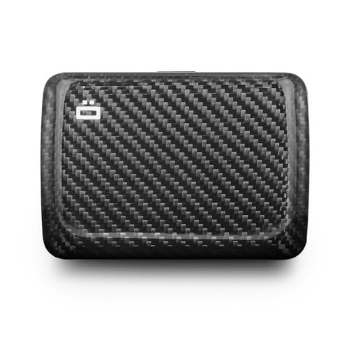OGON Carteira de alumínio Smart Case V2 - fácil armazenamento - porta-cartões proteção RFID - capacidade de 10 cartões e bilhetes
