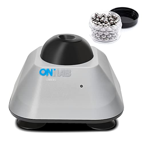 ONiLAB Mini batedeira Vortex com função tátil, mistura de laboratório, verniz de unhas, adesivos para pestanas e tintas acrílicas, laboratório Vortex com base de fundição de alumínio, inclui 120